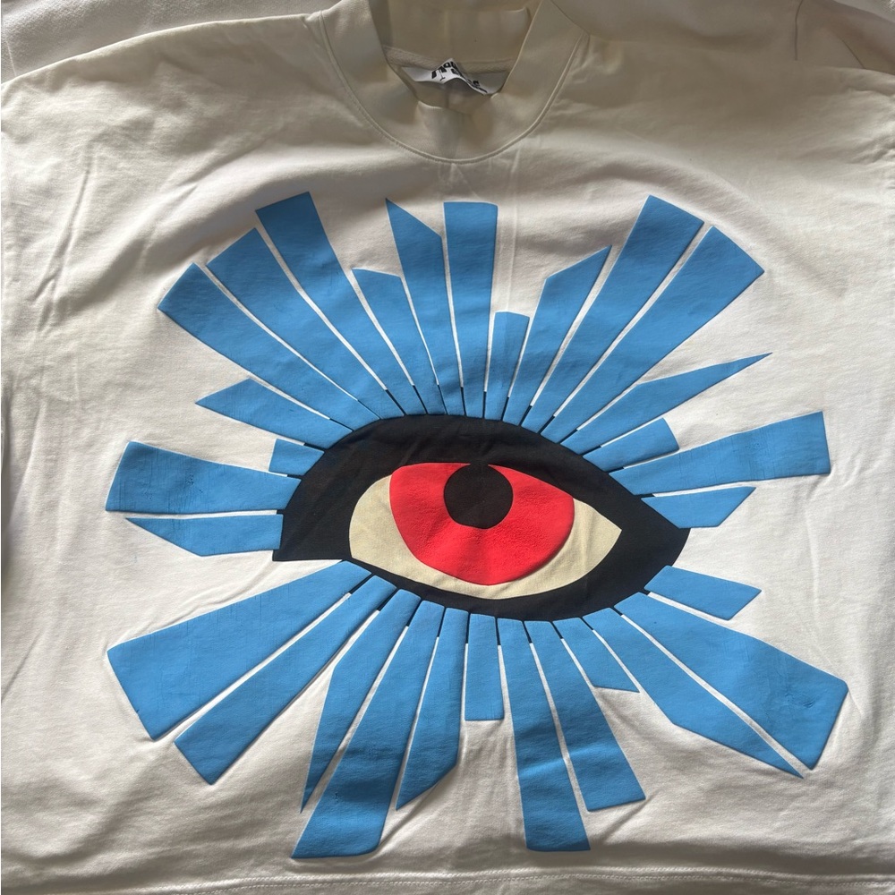 House of Errors 1st edition Men's Eye Graphic Tee - White and Blue